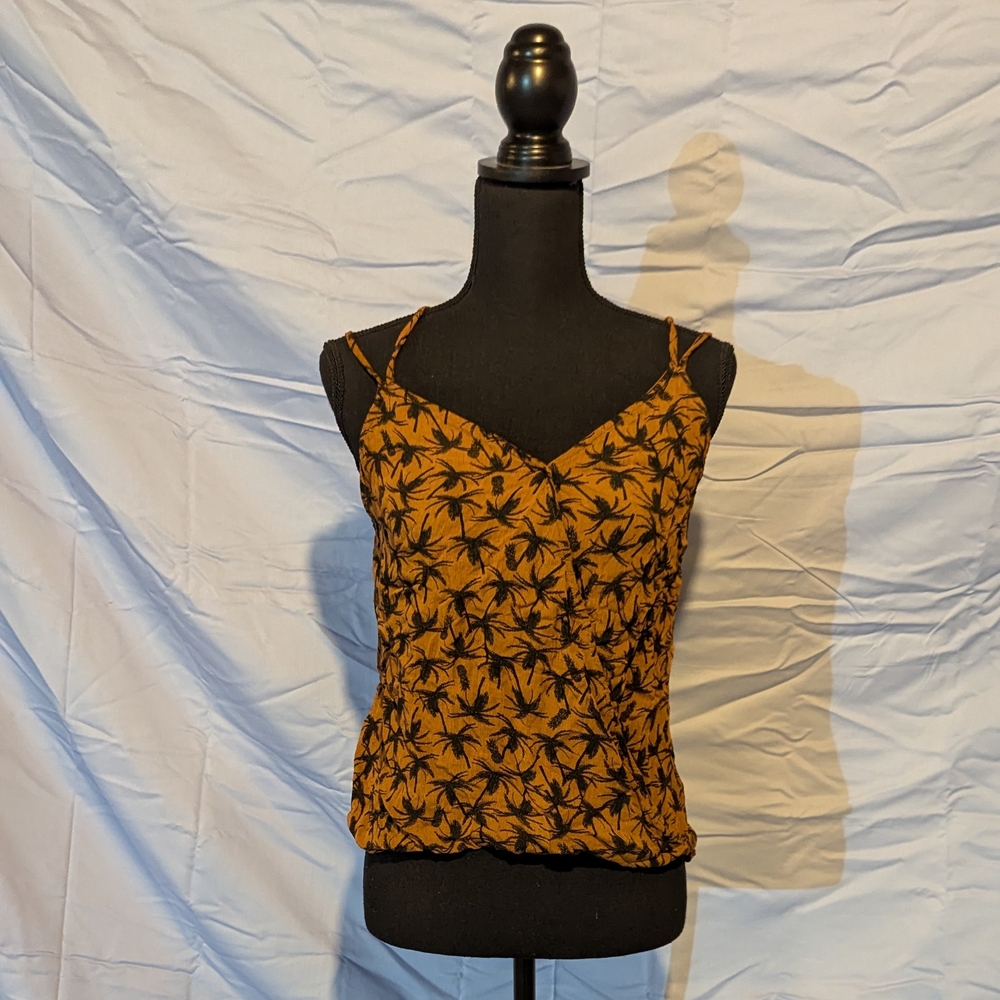 Women's Mustard Floral Top